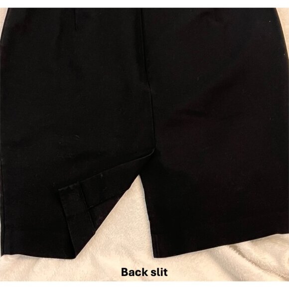 Old Navy Black High Rise Stretch Cotton Pencil Skirt [14] Classic Career Wear - Picture 3 of 9